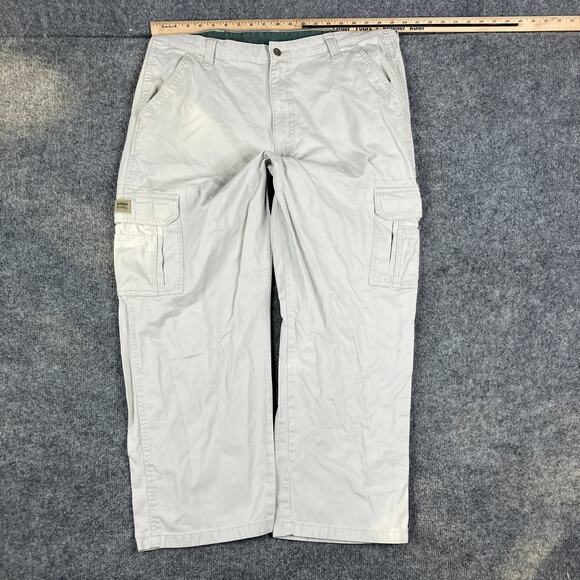 Eddie Bauer Pants Mens 38x30 Gray Cargo Utility Outdoor Casual Workwear Durable - Picture 1 of 9